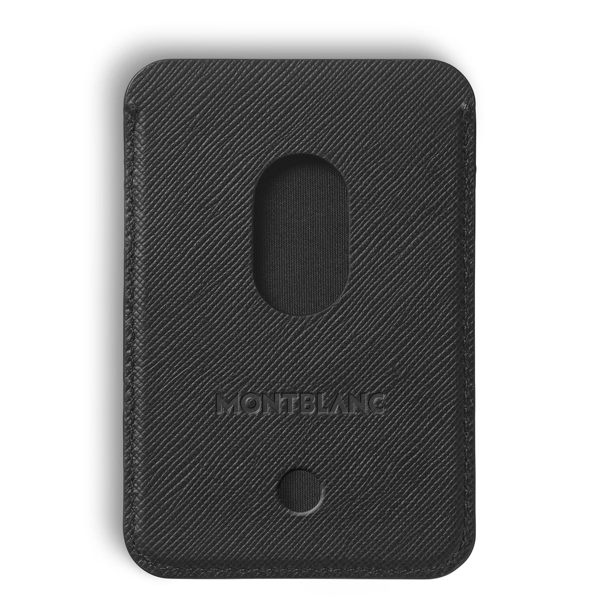 Montblanc Kartenetui 2 cc für iPhone mit MagSafe aus hochwertigem Leder – Schwarz – Ansicht 2