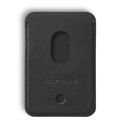 Montblanc Kartenetui 2 cc für iPhone mit MagSafe aus hochwertigem Leder – Schwarz – Ansicht 2