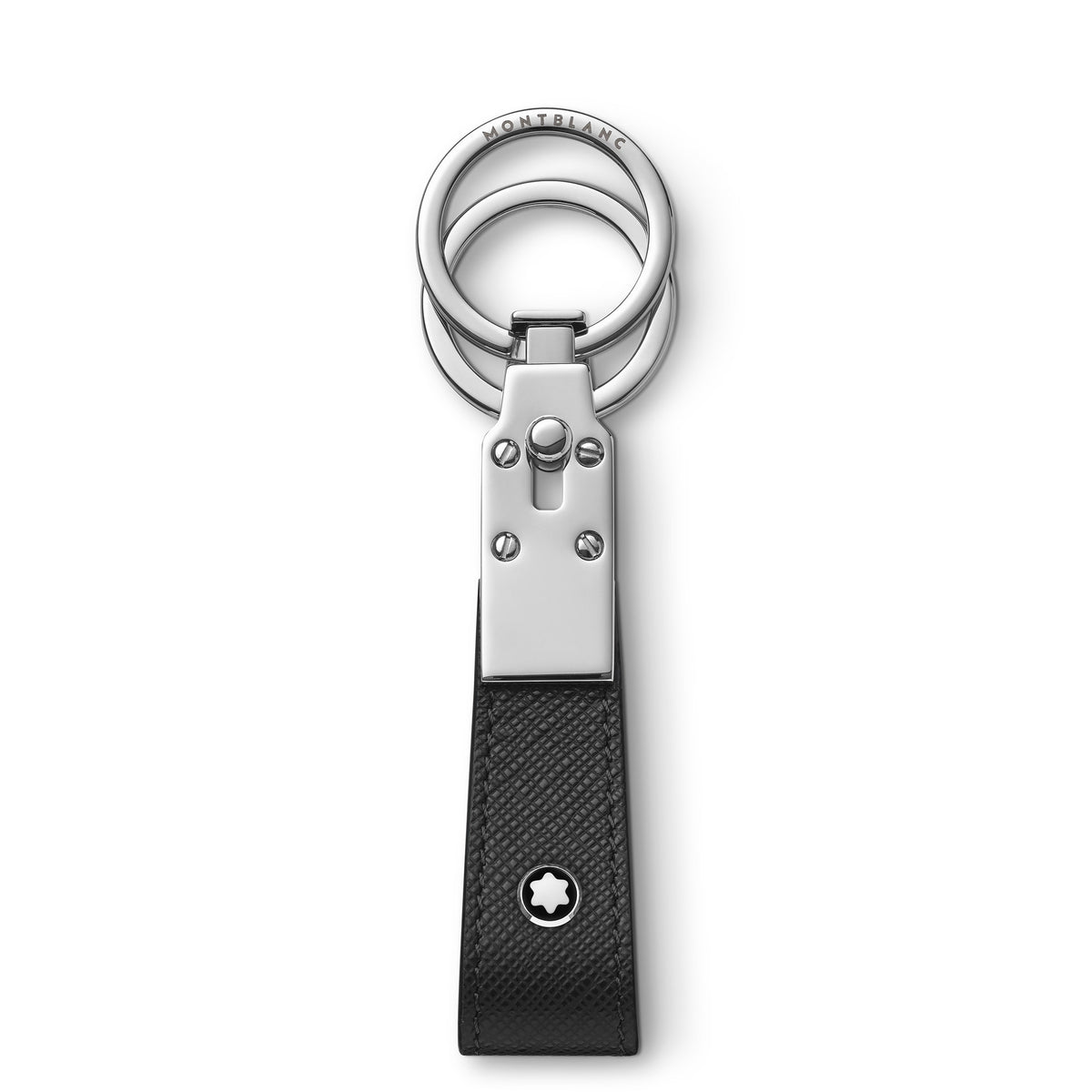 Montblanc Schlüsselanhänger mit Schlaufe aus Sartorial Leder – Schwarz – Ansicht 1