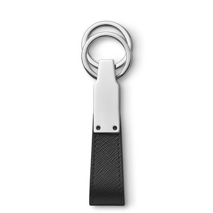 Montblanc Schlüsselanhänger mit Schlaufe aus Sartorial Leder – Schwarz – Ansicht 3
