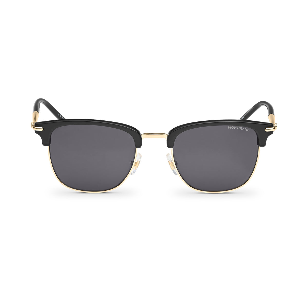 Montblanc Rechteckige Sonnenbrille mit schwarzem Spritzgussrahmen (MB130855) – Ansicht 1