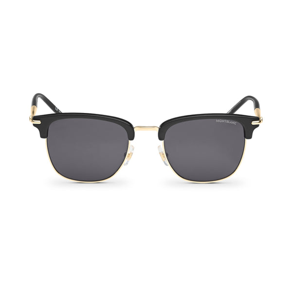 Montblanc Rechteckige Sonnenbrille mit schwarzem Spritzgussrahmen (MB130855)