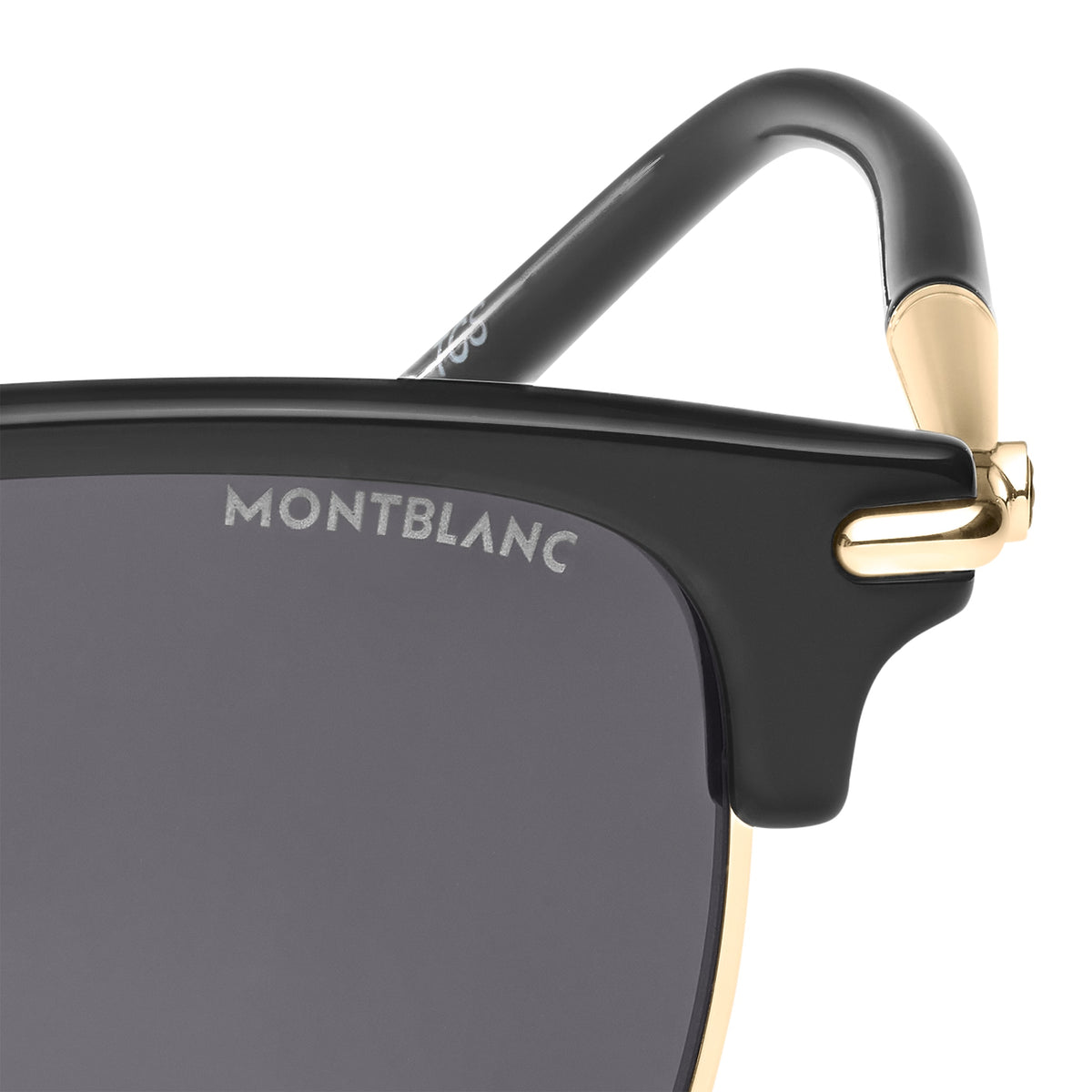 Montblanc Rechteckige Sonnenbrille mit schwarzem Spritzgussrahmen (MB130855) – Ansicht 2
