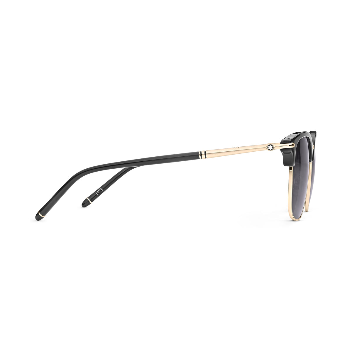 Montblanc Rechteckige Sonnenbrille mit schwarzem Spritzgussrahmen (MB130855) – Ansicht 3