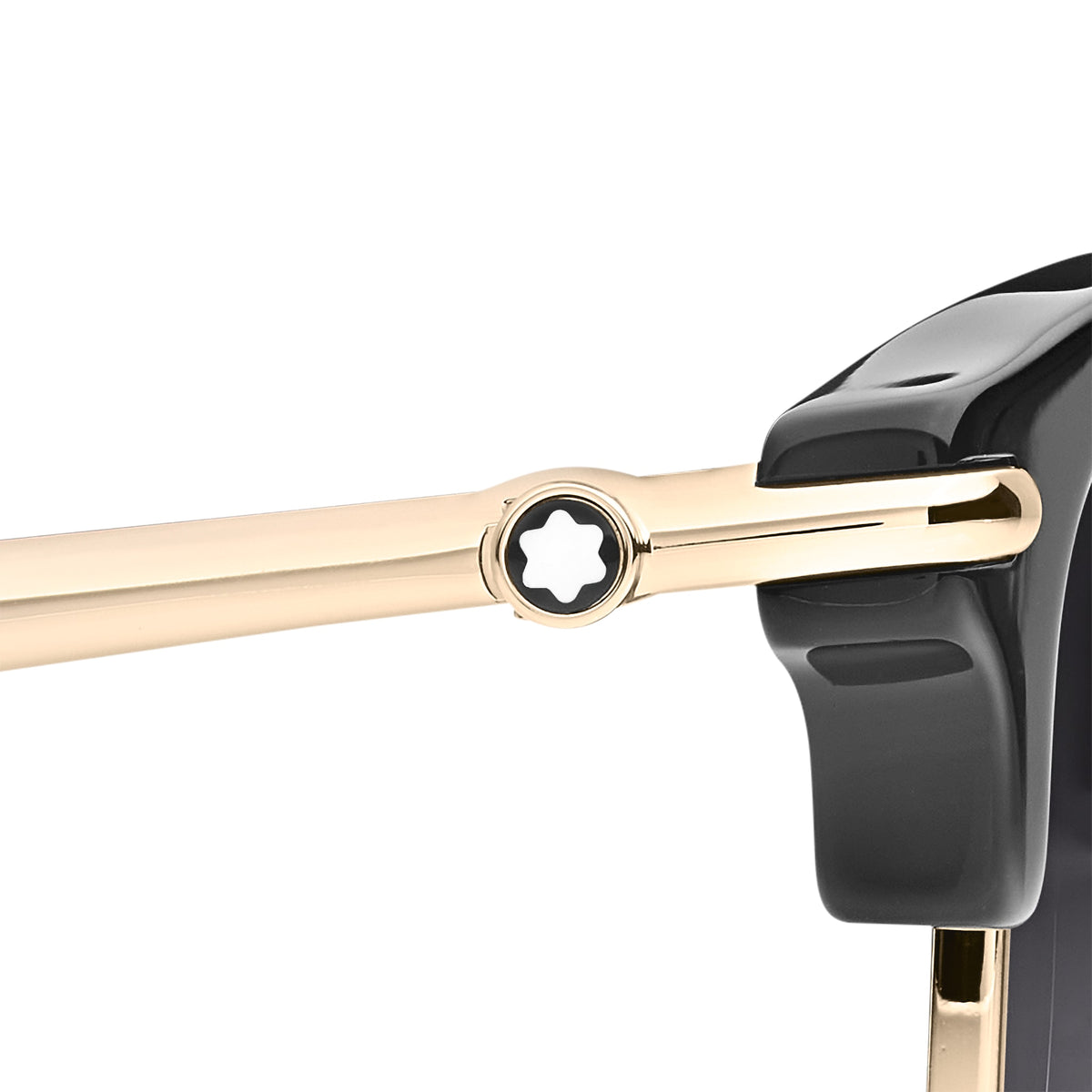 Montblanc Rechteckige Sonnenbrille mit schwarzem Spritzgussrahmen (MB130855) – Ansicht 4