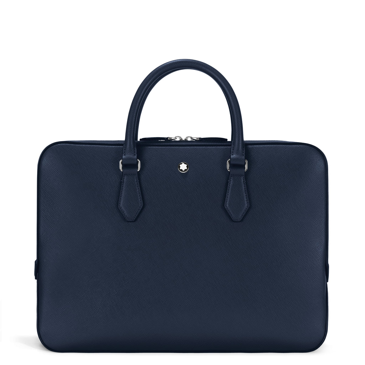Montblanc Flache Schreibmappe aus Sartorial Leder – Tintenblau – Ansicht 1