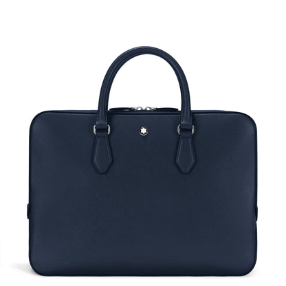 Montblanc Flache Schreibmappe aus Sartorial Leder – Tintenblau – Ansicht 1