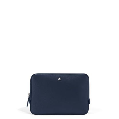 Montblanc Kleine Umhängetasche aus Sartorial Leder – Tintenblau – Ansicht 1