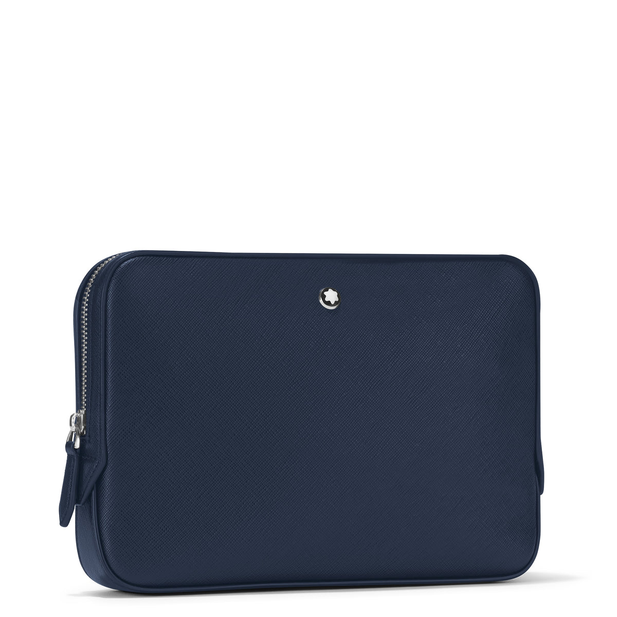 Montblanc Kleine Umhängetasche aus Sartorial Leder – Tintenblau – Ansicht 3