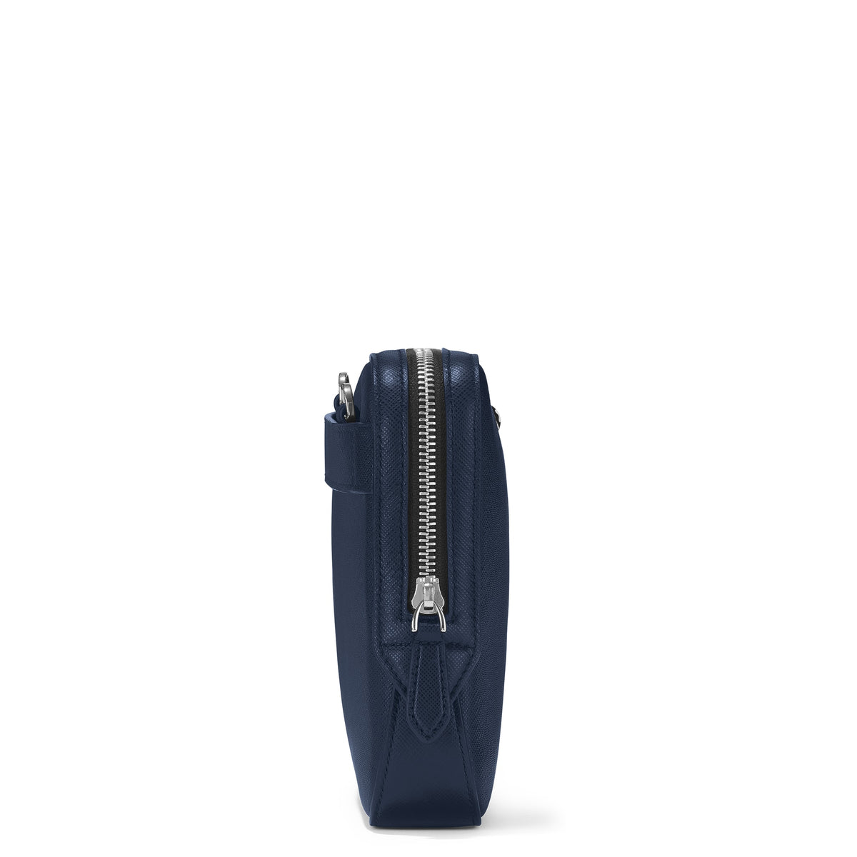 Montblanc Kleine Umhängetasche aus Sartorial Leder – Tintenblau – Ansicht 4