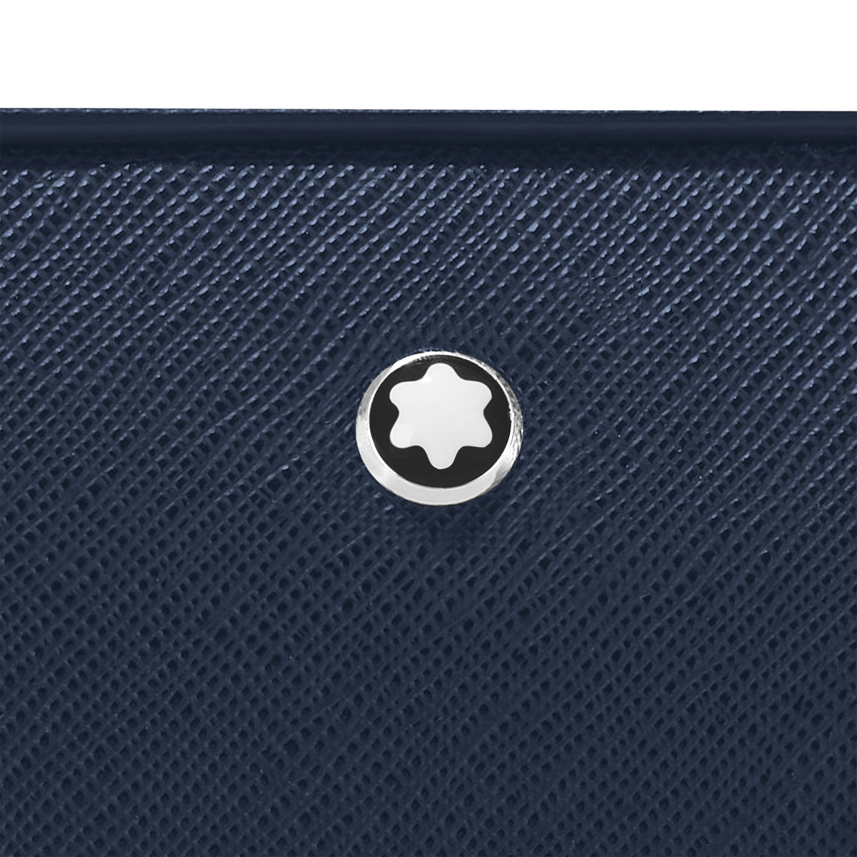 Montblanc Kleine Umhängetasche aus Sartorial Leder – Tintenblau – Ansicht 8