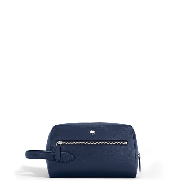 Montblanc Kosmetik Clutch aus Sartorial Leder – Tintenblau
