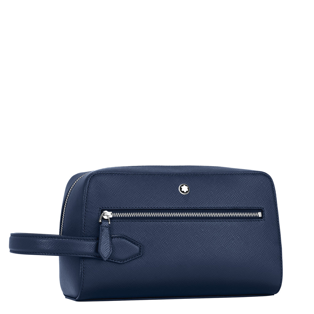 Montblanc Kosmetik Clutch aus Sartorial Leder – Tintenblau – Ansicht 3