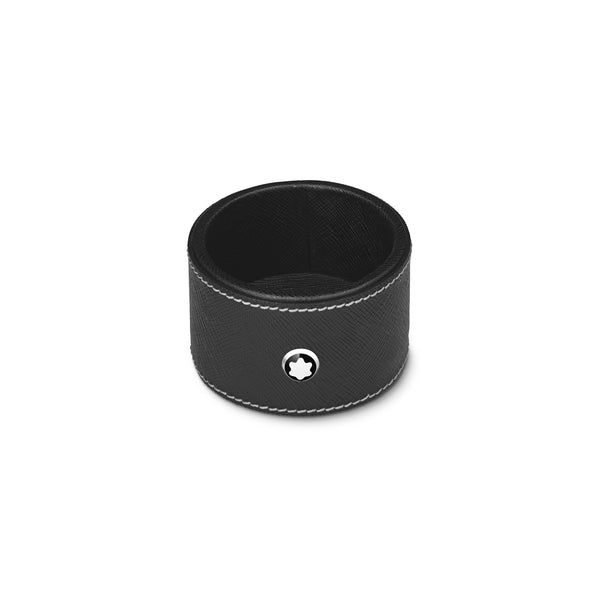 Montblanc Kleine runde Schreibtischablage aus Sartorial Leder
