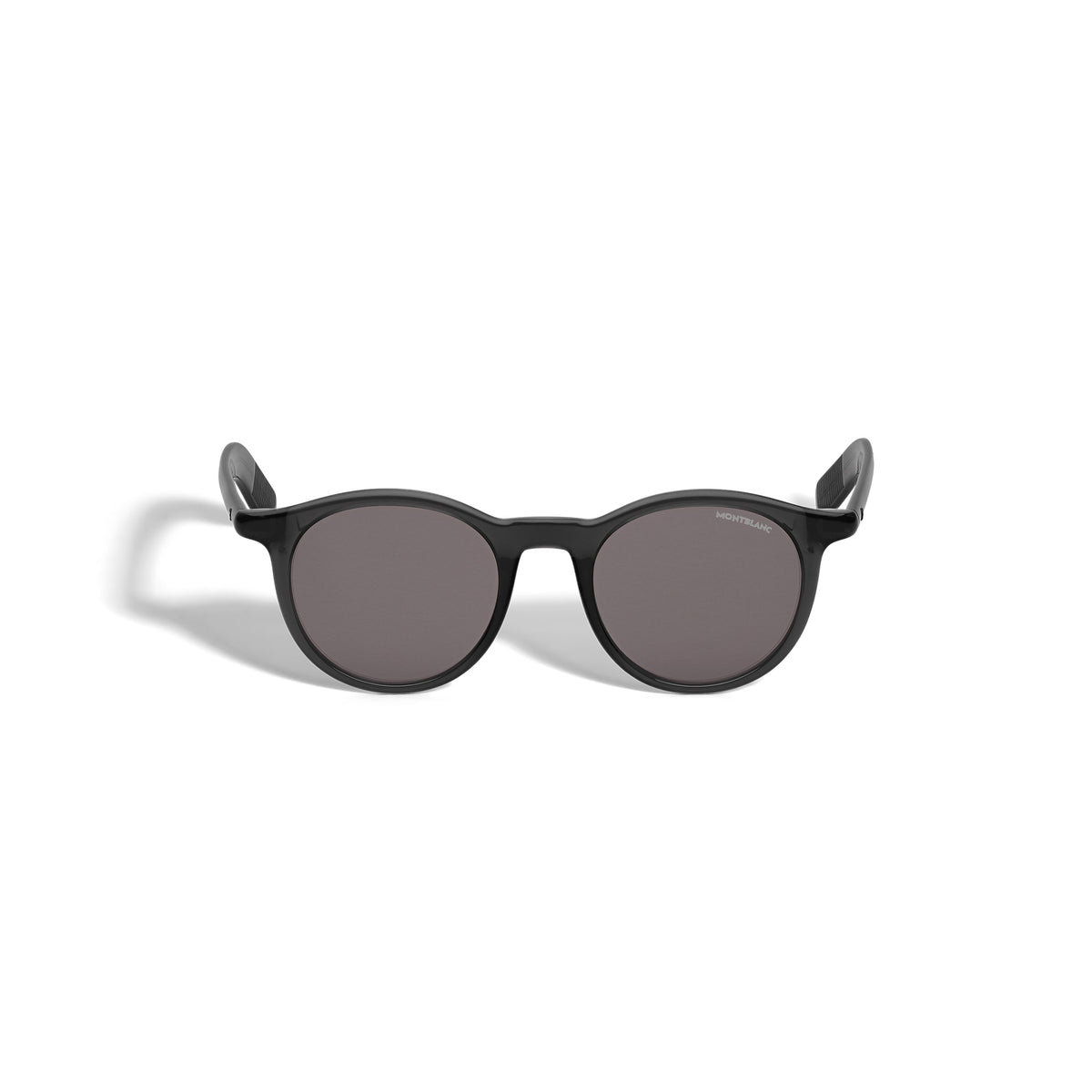 Montblanc Runde Sonnenbrille mit schwarzem Spritzgussrahmen (MB134460) – Ansicht 1