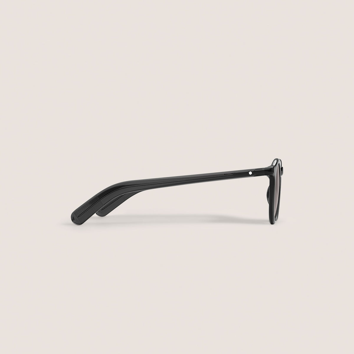 Montblanc Runde Sonnenbrille mit schwarzem Spritzgussrahmen (MB134460) – Ansicht 2