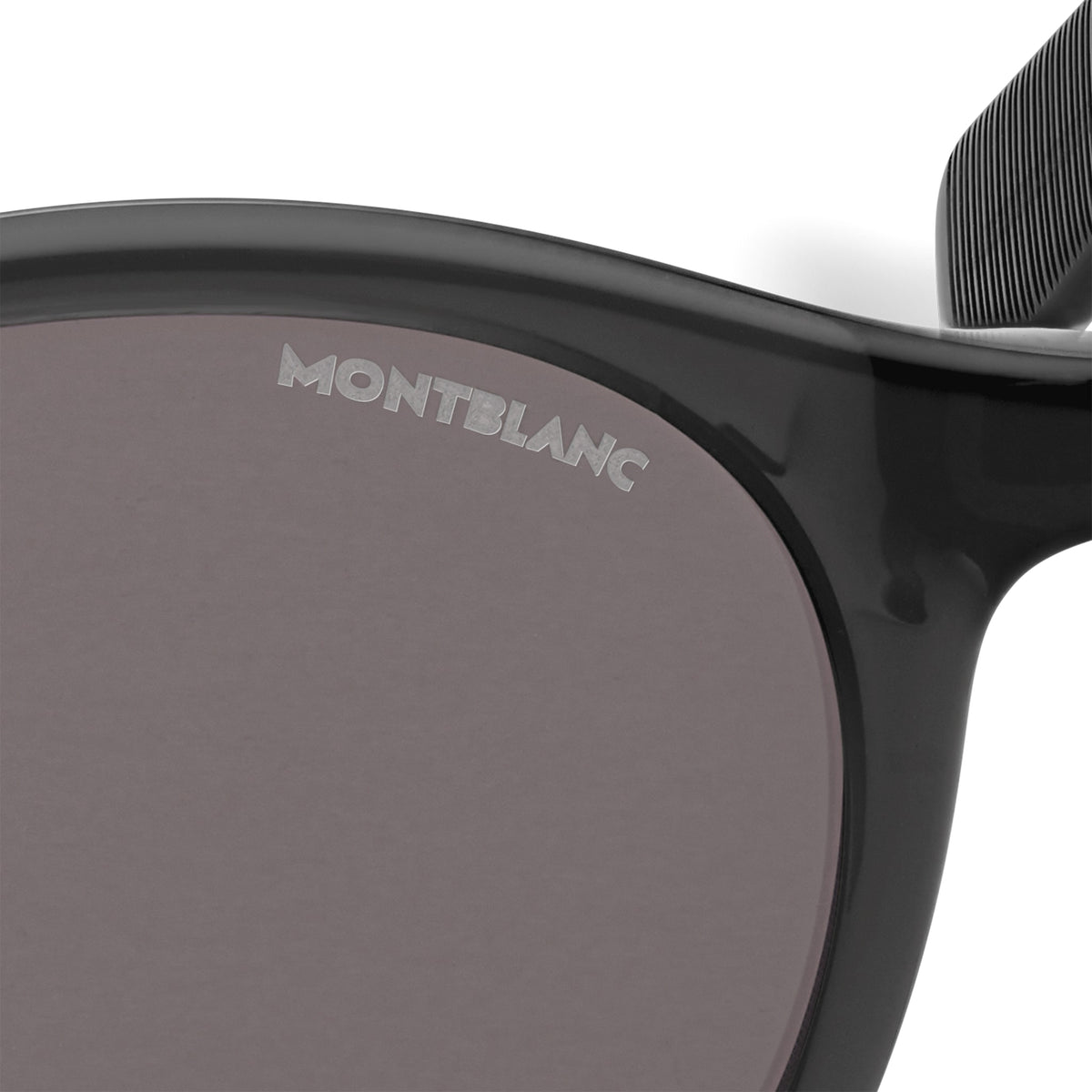 Montblanc Runde Sonnenbrille mit schwarzem Spritzgussrahmen (MB134460) – Ansicht 3