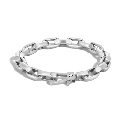 Montblanc Armband aus Edelstahl mit achteckiger Kette – Ansicht 1