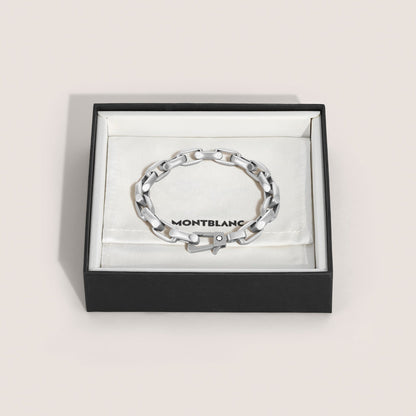 Montblanc Armband aus Edelstahl mit achteckiger Kette – Ansicht 2