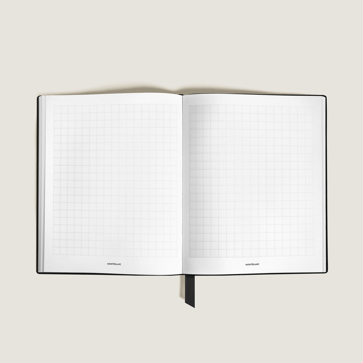 Montblanc Großes Notizbuch aus Sartorial Leder Karierte Seiten – Ansicht 2