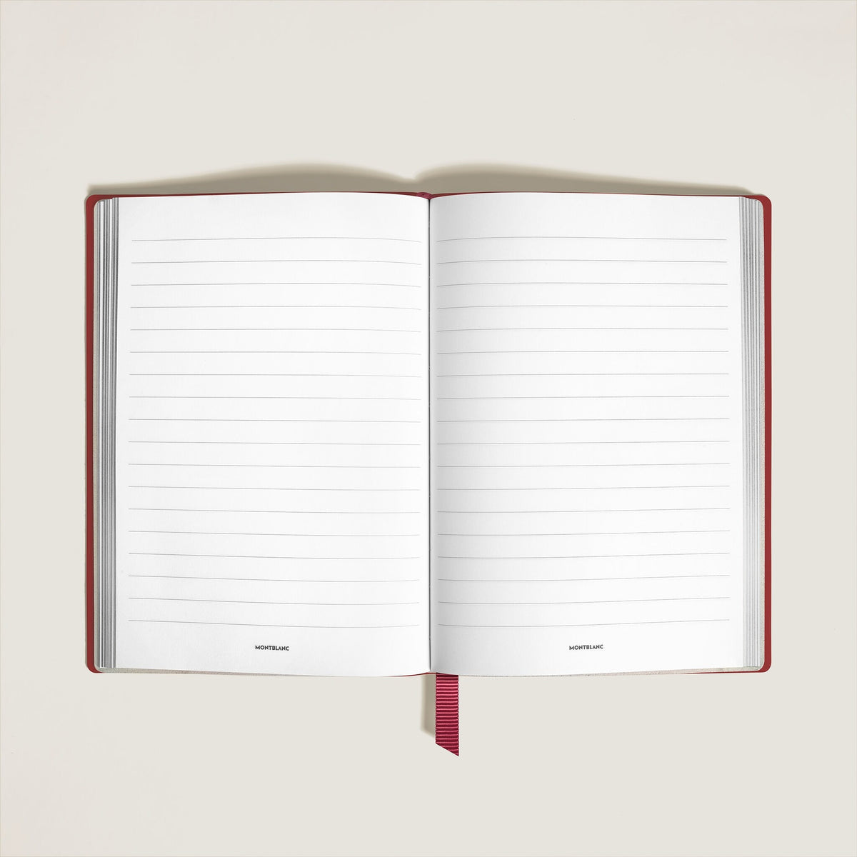 Montblanc Mittelgroßes Notizbuch aus Sartorial Leder Linierte Seiten (MB134762) – Ansicht 2