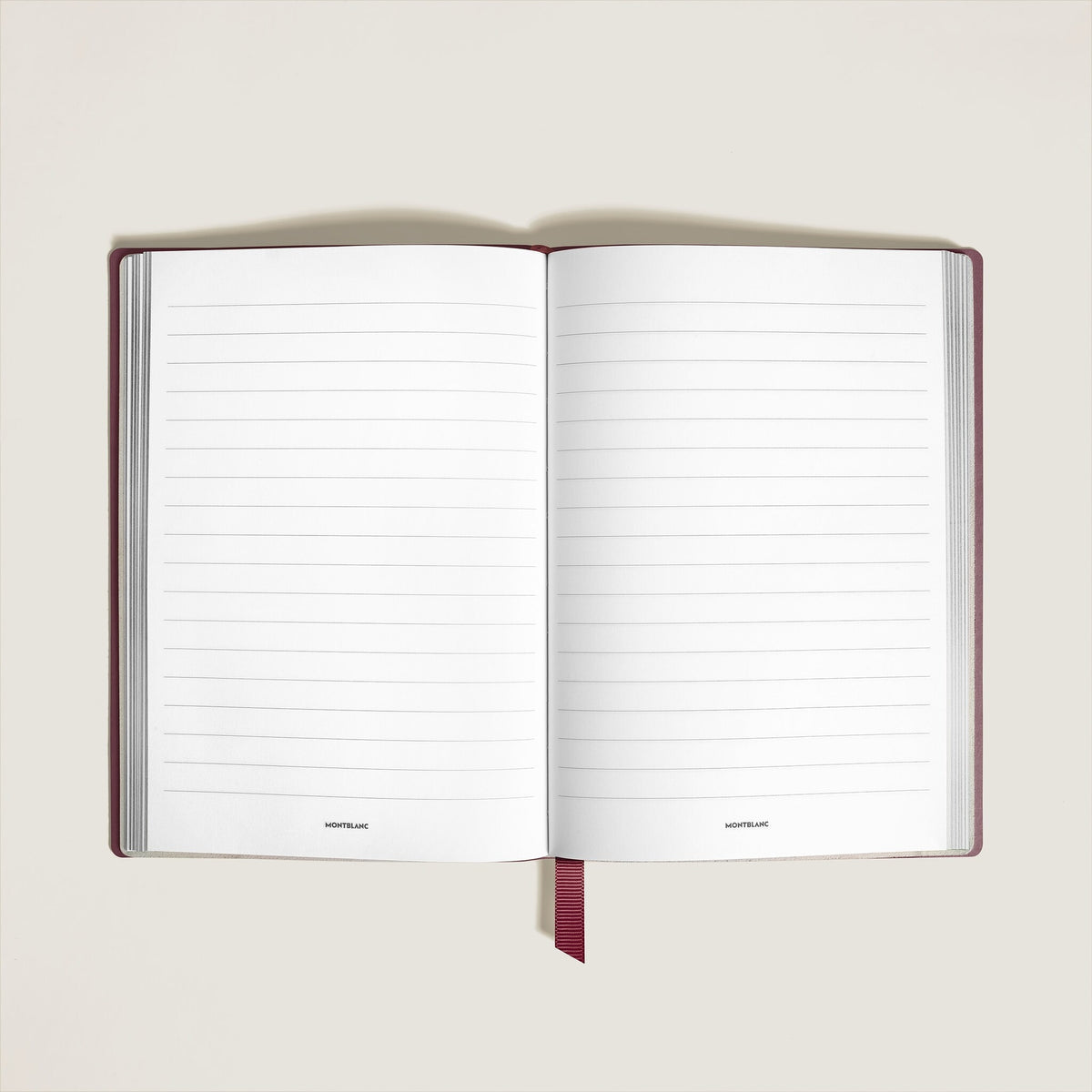 Montblanc Mittelgroßes Notizbuch aus Sartorial Leder Linierte Seiten (MB134777) – Ansicht 2