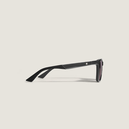 Montblanc Quadratische Sonnenbrille mit schwarzem Spritzgussrahmen – Ansicht 2