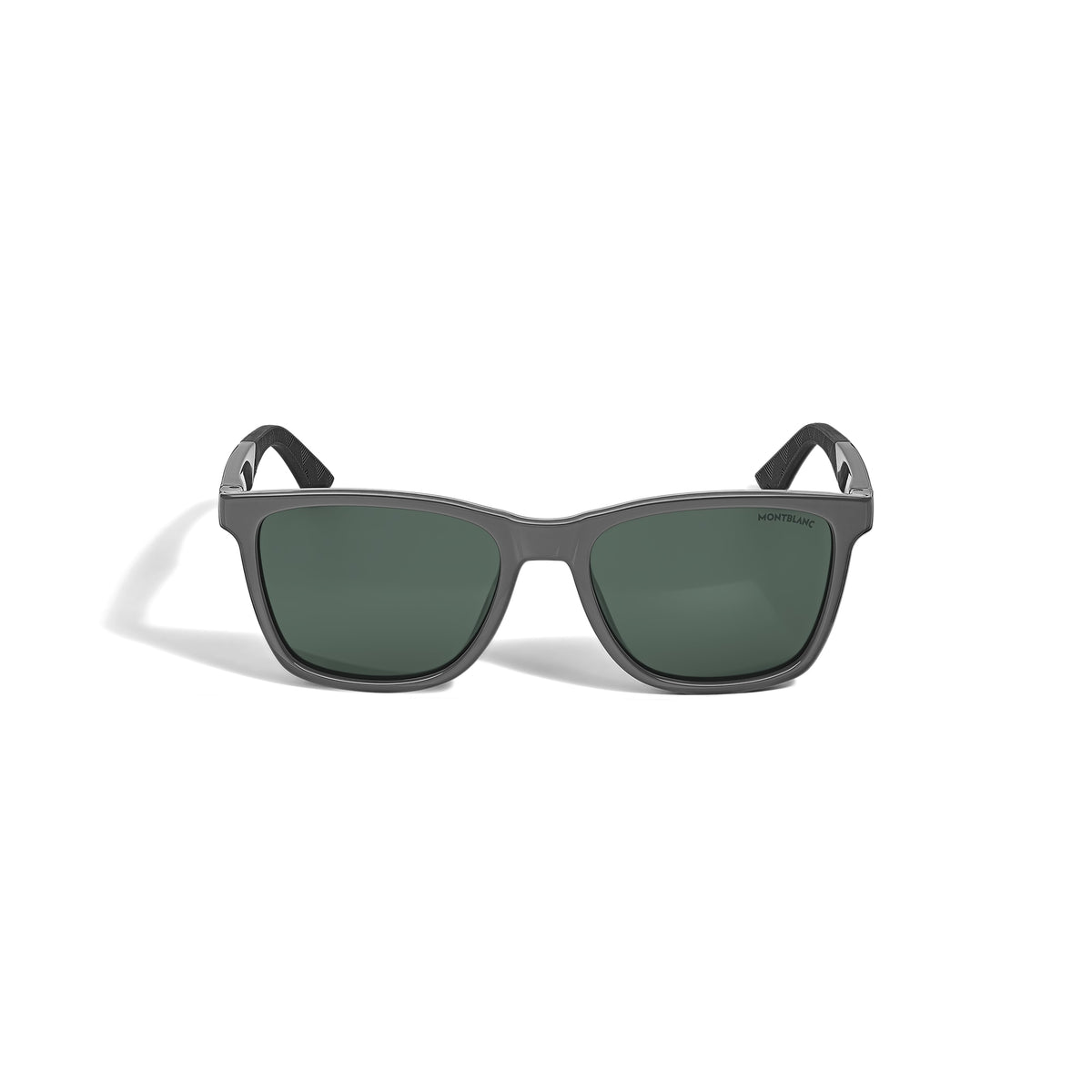 Montblanc Quadratische Sonnenbrille mit grauem Spritzgussrahmen – Ansicht 1