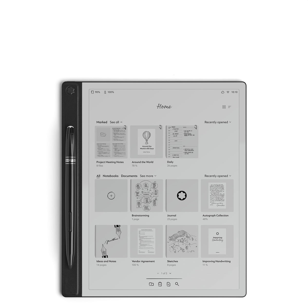 Montblanc Digital Paper in Mystery Black – Ansicht 1