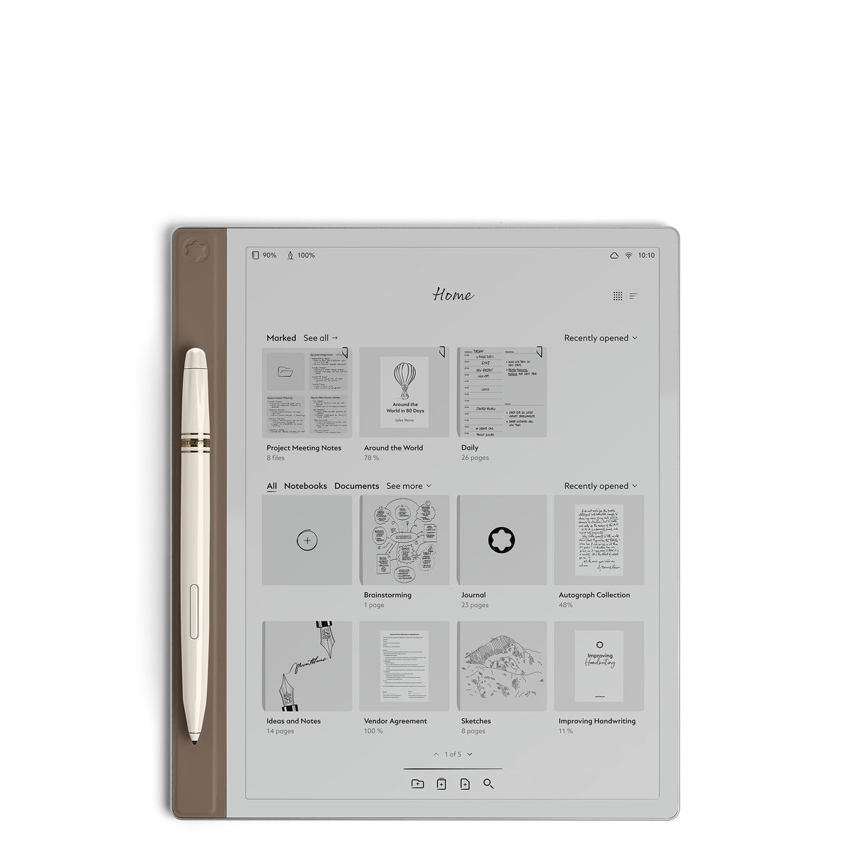 Montblanc Digital Paper Elixir in Goldfarben – Ansicht 1