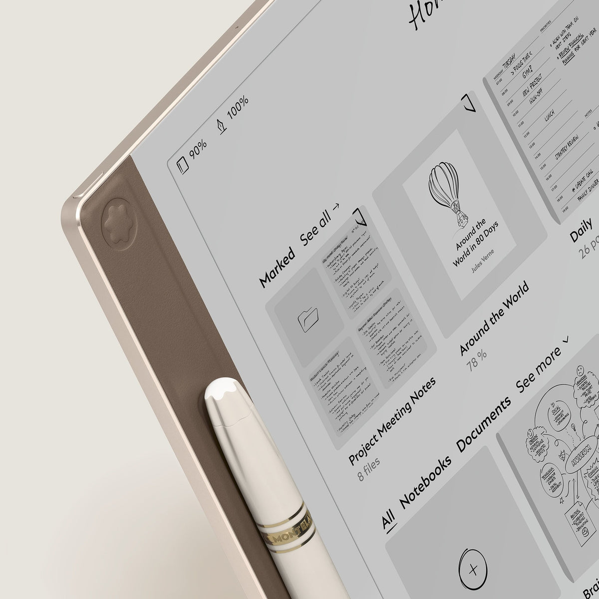 Montblanc Digital Paper Elixir in Goldfarben – Ansicht 5