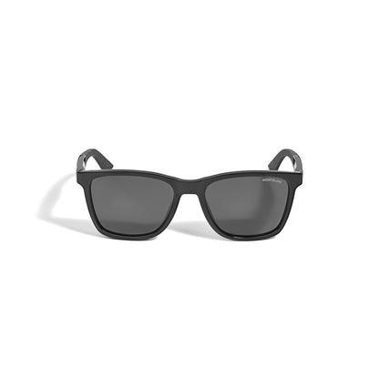 Montblanc Rechteckige Sonnenbrille mit schwarzem Spritzgussrahmen (MB135561) – Ansicht 1