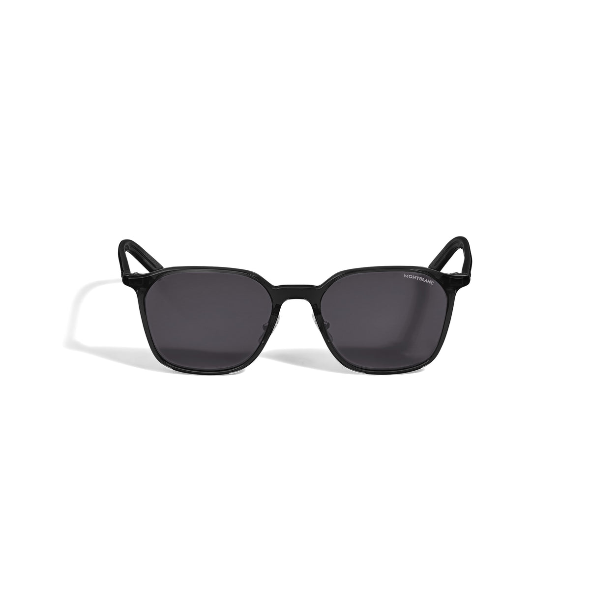 Montblanc Ovale Sonnenbrille mit schwarzem Acetatrahmen – Ansicht 1