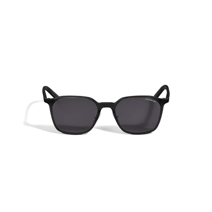 Montblanc Ovale Sonnenbrille mit schwarzem Acetatrahmen – Ansicht 1