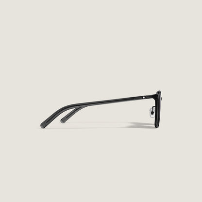 Montblanc Ovale Sonnenbrille mit schwarzem Acetatrahmen – Ansicht 2