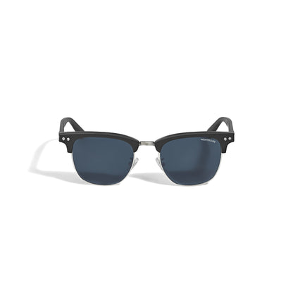 Montblanc Quadratische Sonnenbrille mit schwarzem Acetatrahmen (MB135573) – Ansicht 1