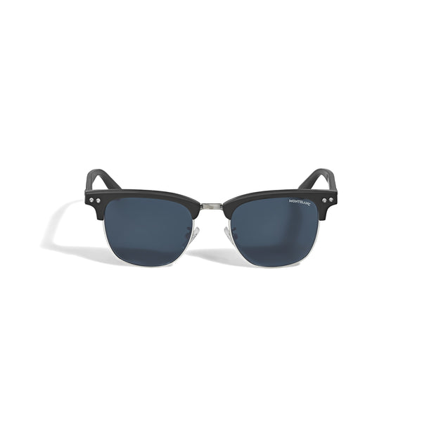 Montblanc Quadratische Sonnenbrille mit schwarzem Acetatrahmen (MB135573)