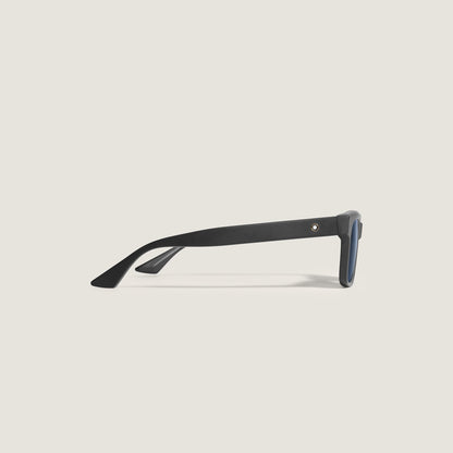 Montblanc Quadratische Sonnenbrille mit schwarzem Acetatrahmen (MB135575) – Ansicht 2