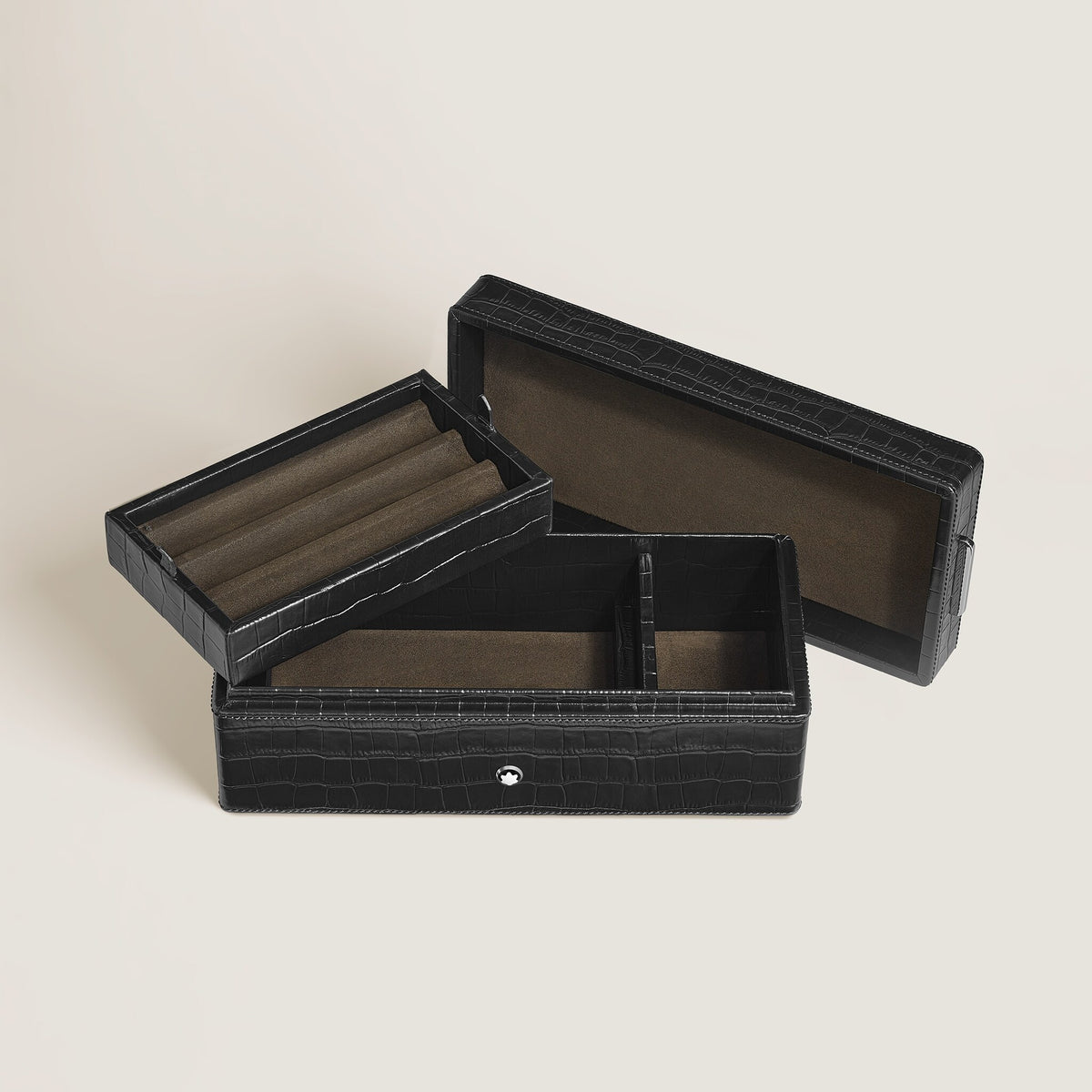 Montblanc Stifteetui aus Leder mit Krokoprägung – Ansicht 6