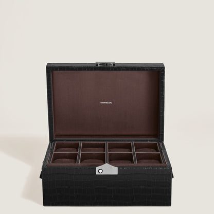 Montblanc Sammler Box für Uhren aus Leder mit Krokoprägung – Ansicht 2