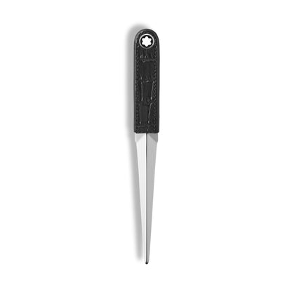 Montblanc Brieföffner aus Leder mit Krokoprägung – Ansicht 1