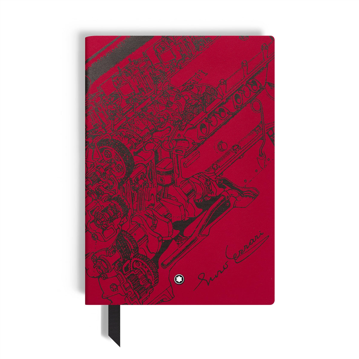 Montblanc Mittelgroßes Notizbuch Great Characters Enzo Ferrari Special Edition Linierte – Ansicht 1