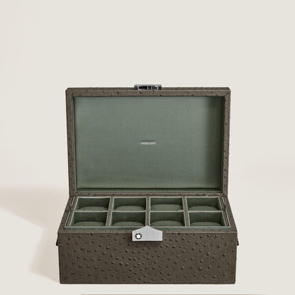 Montblanc Sammler Box für Uhren aus Leder mit Straußenprägung – Ansicht 2