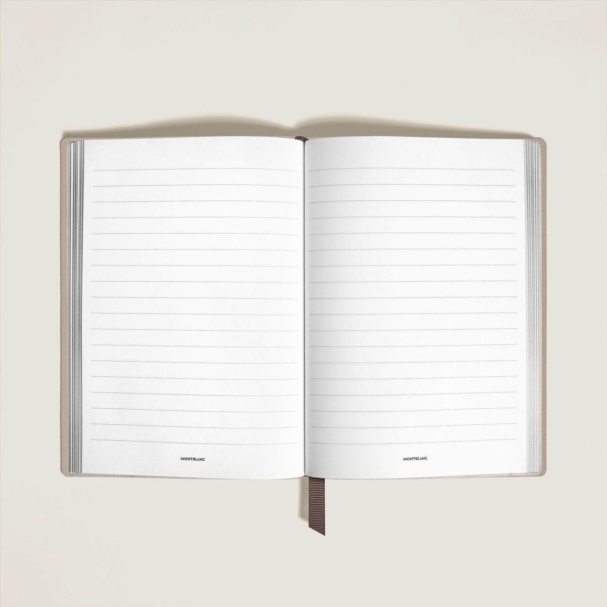 Montblanc Mittelgroßes Notizbuch aus Soft Leder Linierte Seiten (MB136637) – Ansicht 2