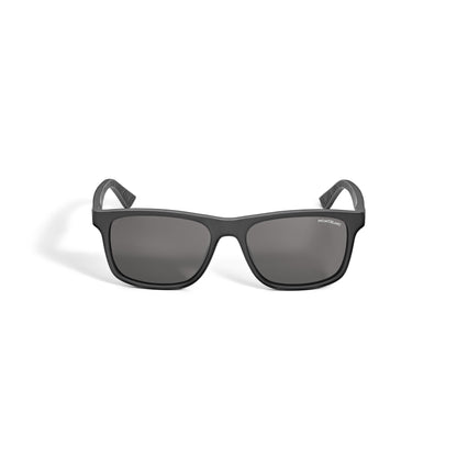 Montblanc Rechteckige Sonnenbrille mit schwarzer Kunststofffassung – Ansicht 1