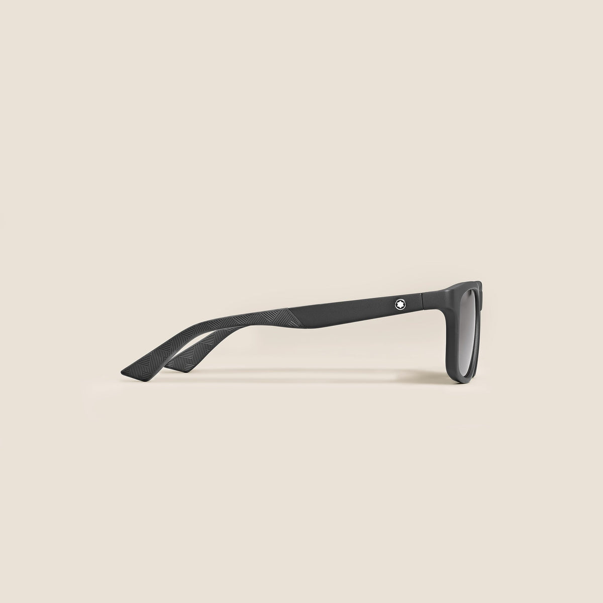 Montblanc Rechteckige Sonnenbrille mit schwarzer Kunststofffassung – Ansicht 2