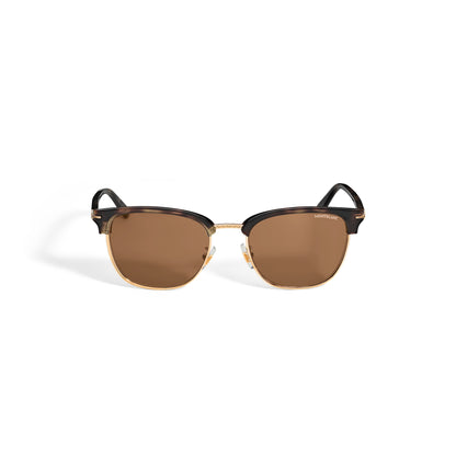 Montblanc Quadratische Sonnenbrille mit goldfarbener Metallfassung (MB136922) – Ansicht 1
