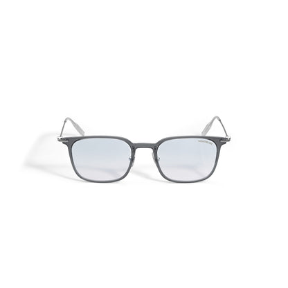 Montblanc Quadratische Sonnenbrille mit grauer eingespritzter Fassung – Ansicht 1