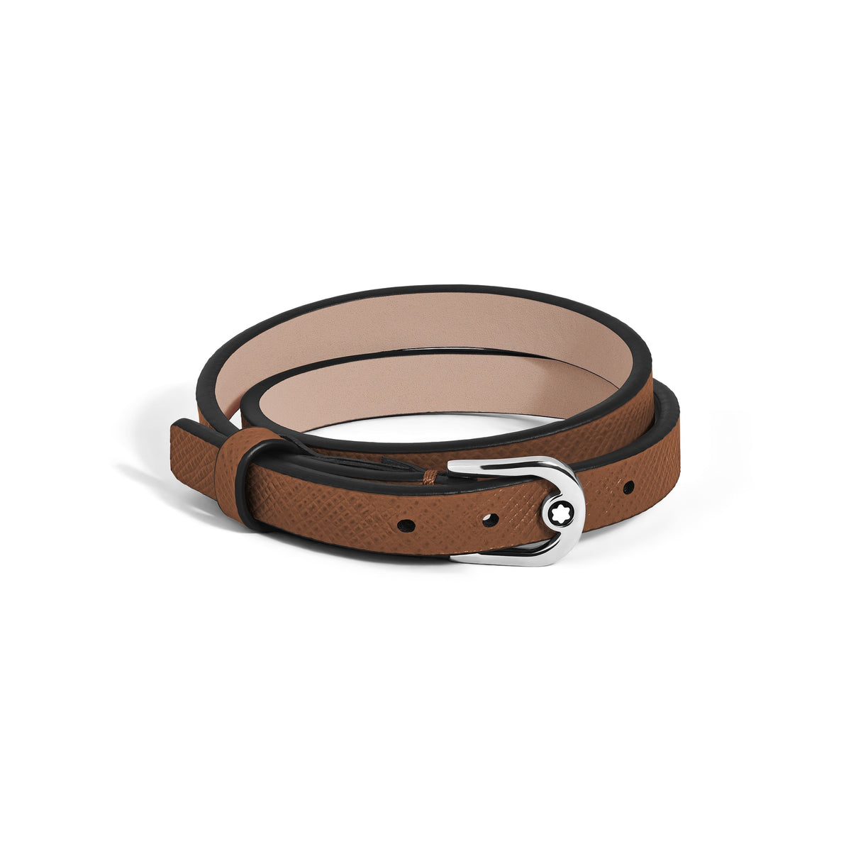 Montblanc Verstellbares Armband Horseshoe aus Sartorial Leder (MB136936) – Ansicht 1