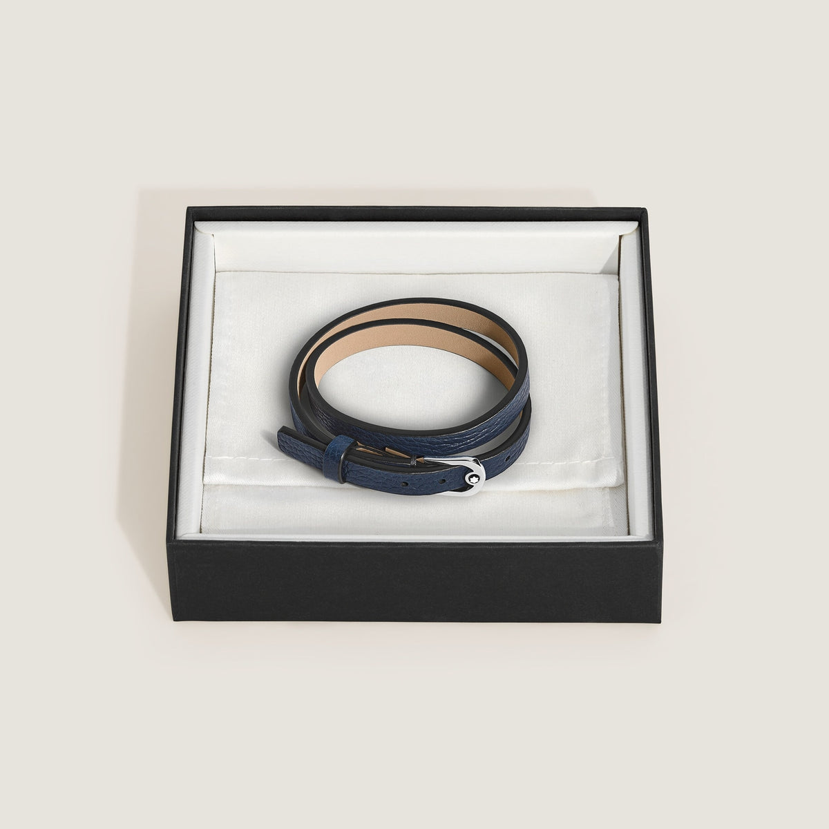 Montblanc Verstellbares Armband Horseshoe aus Grain Leder (MB136937) – Ansicht 2